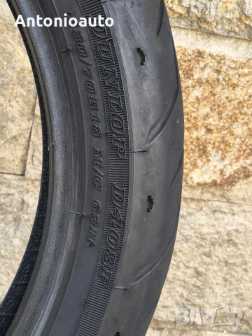 130 70 18 dunlop D408F harley davidson 63H гума чопър гуми мотоциклет, снимка 8 - Гуми и джанти - 55143836