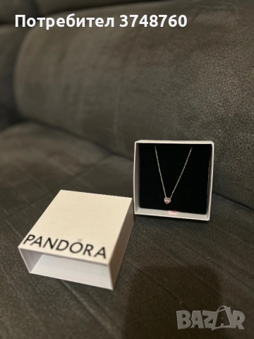 Сребърно колие Pandora , снимка 2 - Колиета, медальони, синджири - 54395372