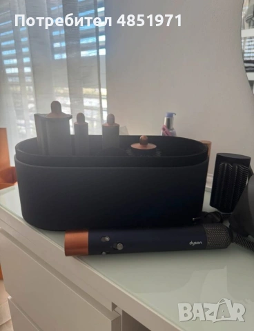 Пълна опаковка Dyson Airwrap с аксесоари – отлично състояние, снимка 2 - Друга електроника - 54874268