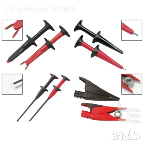 Комплект сонди и накрайници Fluke TLK-225 SureGrip Master Accessory Set, снимка 3 - Други инструменти - 54922691