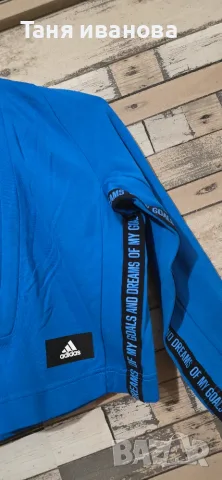 Adidas S/M-дамска блуза (А 168), снимка 4 - Блузи с дълъг ръкав и пуловери - 55639692