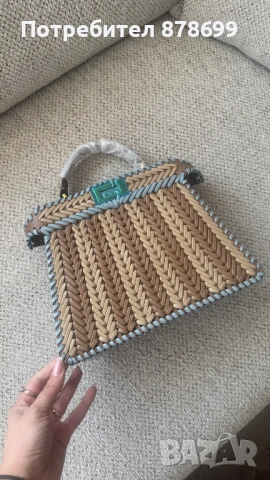 Чанта Fendi естествена кожа, снимка 2 - Чанти - 54815344
