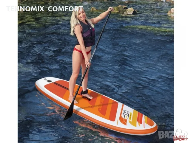  Надуваем SUP борд Bestway Hydro-Force Aqua Journey (модел 65349) с размери 274×76×12см, снимка 2 - Водни спортове - 55629352