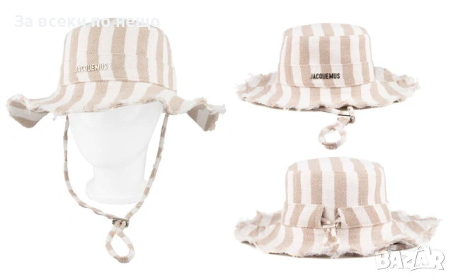 Jacquemus Плажна Шапка - Различни Цветове Код SK1254, снимка 5 - Шапки - 54112487
