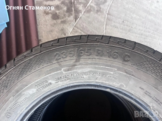 4 бр бусови гуми Continental ContiVanContact 235/65/16C, снимка 5 - Гуми и джанти - 54206195