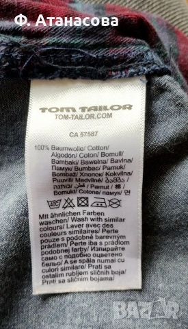 Чудесна детска ризка Tom Tailor, 100% памук, размер 128-134, 8-9 години, снимка 6 - Детски ризи - 55245508