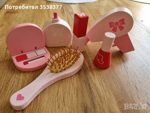 Детска дървена тоалетка, снимка 5 - Играчки за стая - 55391370