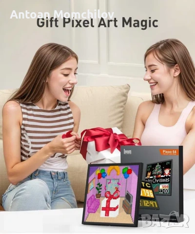 Дигитална LED рамка Divoom Pixoo-64 WiFi 64x64, снимка 2 - Друга електроника - 54824211