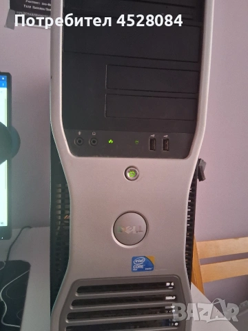 Продавам компютър dell precision t3400, снимка 3 - Работни компютри - 54316818