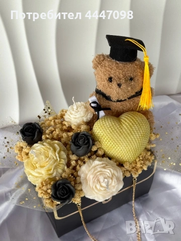 Букет с мече , снимка 2 - Подаръци за жени - 54264398