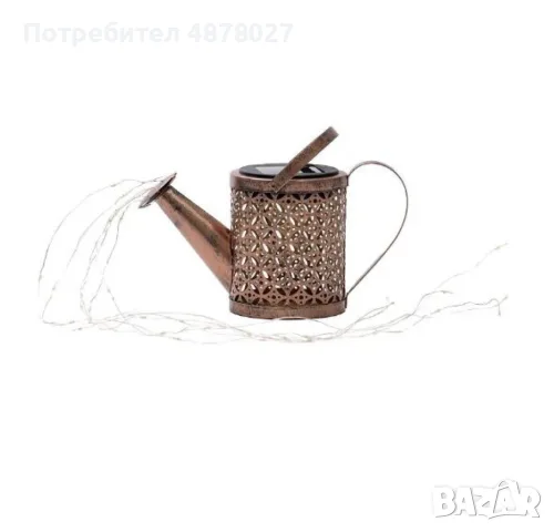 Декоративна соларна лампа със светлинни спринклери – ефект „водопад“, 60 LED, топла бяла светлина, снимка 3 - Соларни лампи - 55604234