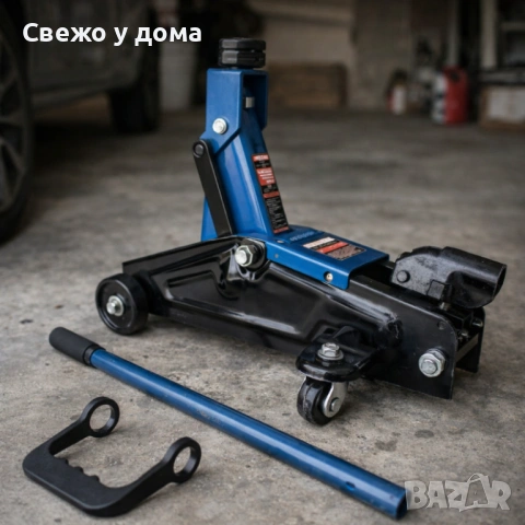 Хидравличен крик крокодил 3 тона - мобилен с колела , снимка 3 - Аксесоари и консумативи - 54051733