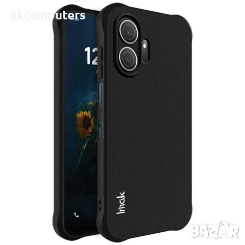 IMAK за TCL NxtPaper 70 Pro 5G Airbag Удароустойчив TPU Калъф със Скрийн Протектор – Матов Черен
