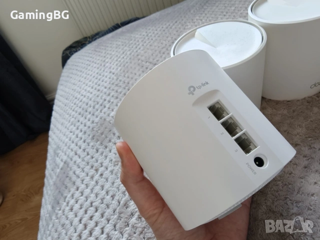 отлична MESH router система TP-LINK DECO X1500 3-броя Dual-band, WI-FI 6, Gigabit, снимка 3 - Рутери - 54109777