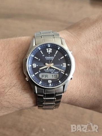Casio Lineage LCW-M100DSE Мъжки Часовник Радио Сверяване Соларен, снимка 5 - Мъжки - 54974181