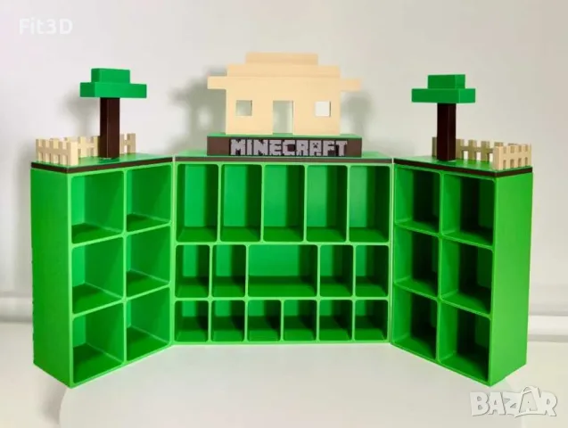 Дисплей/Органайзер за Minecraft фигурки (Kinder Joy) – 28 места
