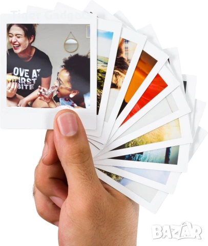 INSTAX SQUARE ISO 800 филм с бяла рамка – 20 снимки (2 x 10 pack), снимка 2 - Чанти, стативи, аксесоари - 54494315