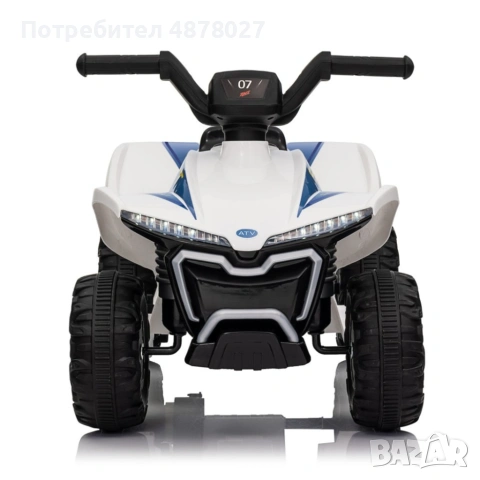 Детско акумулаторно ATV 6V 25W – Електрическо ATV с LED светлини за деца 1.5+ години, бяло, снимка 5 - Коли, камиони, мотори, писти - 55248712