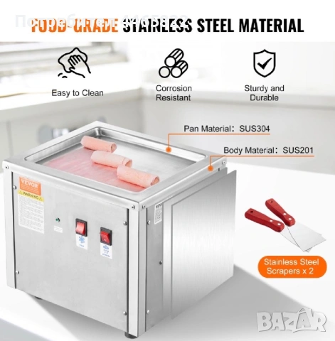 Машина за Тайландски сладолед, снимка 5 - Машини за сладолед - 54319500