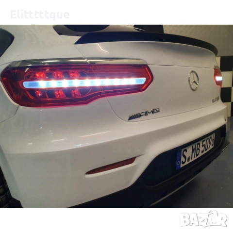 Акумулаторен джип Mercedes GLC63 COUPE 4X4 с меки гуми 12V, снимка 16 - Други - 54970234
