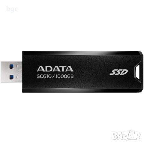 НОВ 1TB Външен SSD ADATA SC610, 1TB, USB 3.2 Gen2, Черен - 60 МЕСЕЦА ГАРАНЦИЯ, снимка 8 - Друга електроника - 54391542