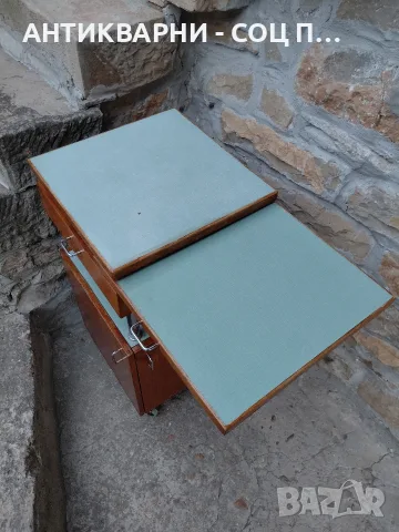 Соц Стар Многофункционален Дървен Лабораторен Шкаф. 17кг. НОМЕР 1197., снимка 8 - Антикварни и старинни предмети - 55494454
