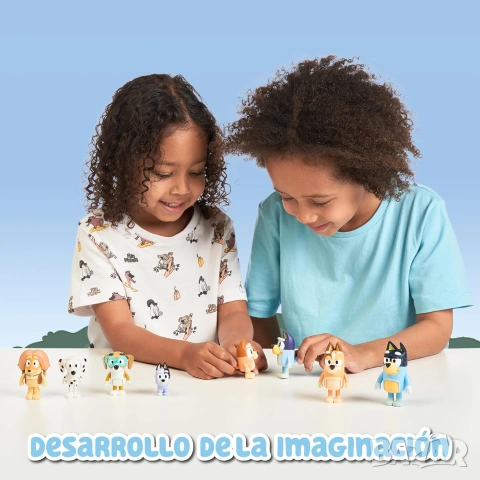 Детски комплект Блуи с мини играчки Famosa Bluey Pack 8 Figuras Bluey Heeler Family & Mates Pa, снимка 6 - Образователни игри - 54976068