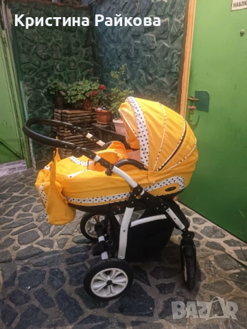 Бебешка количка gusio carrera 2в1, снимка 8 - Детски колички - 54859713