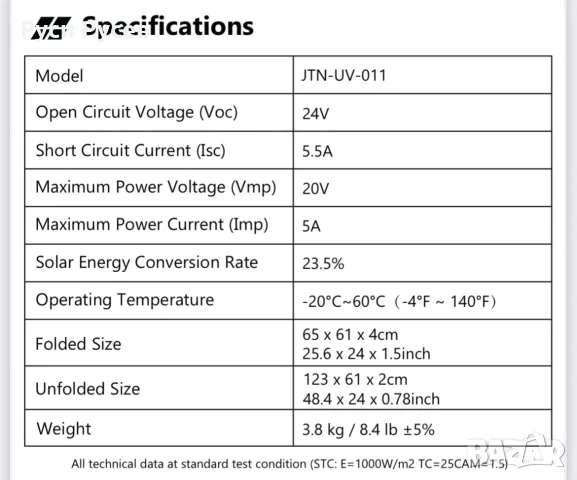 Соларна станция с панел Swarey S500 + 100W Соларен Панел | за Къмпинг, Кемпер, каравана и риболов, снимка 8 - Къмпинг осветление - 55652710