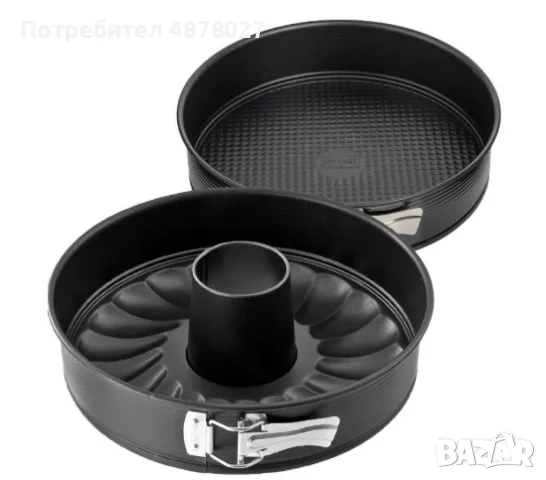 Кръгла форма за печене с две дъна 18см, снимка 2 - Съдове за готвене - 55529475