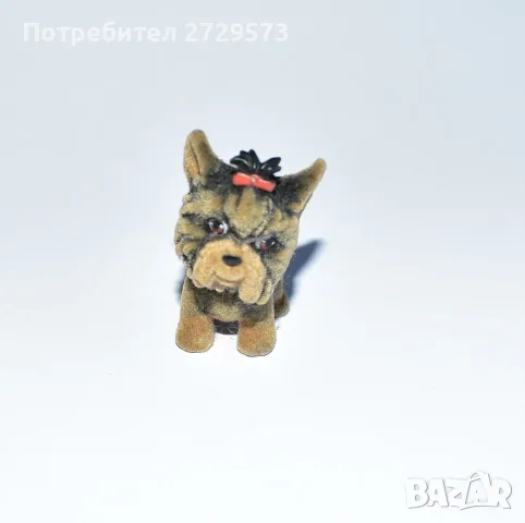 Стара Играчка Фигурка - Куче - Миниатюра Кученце Йорки 