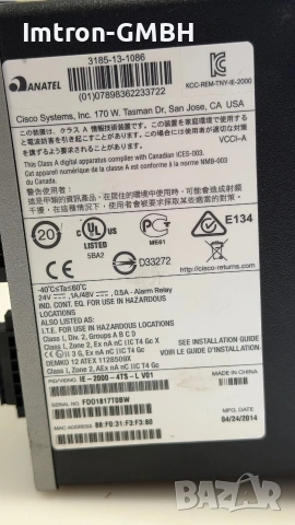 Cisco Industrial Ethernet 2000 Series IE-2000-4TS-GB - комутатор - 4 порта - управляем, снимка 3 - Друга електроника - 55171216