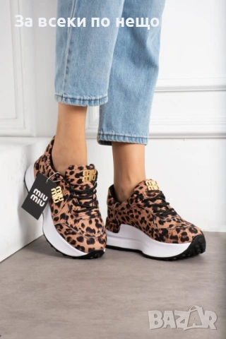 Miu Miu Дамски Маратонки На Платформа👟Дамски Спортни Обувки Миу Миу Код P2214