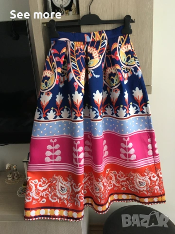 ONLY многоцветна пола S, снимка 5 - Поли - 53954959