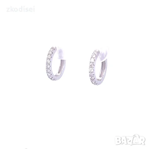 Златни обеци с диаманти 0,23Ct. чистота:SI модел:42557-1, снимка 3 - Обеци - 55573886