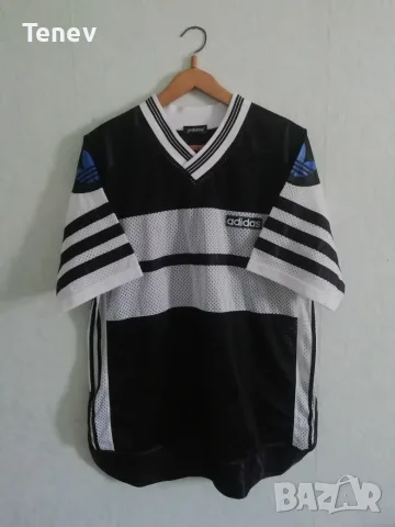 Vintage Adidas The Brand With The Three Stripes оригинална мъжка тениска фланелка ретро от 90те 