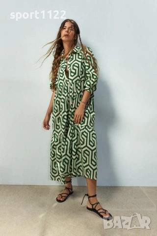 Zara/XS/рокля 100% памук, снимка 3 - Рокли - 54353013