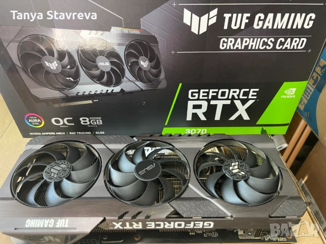 Видеокарта ASUS TUF-RTX3070-O8G-GAMING 8GB