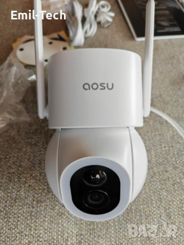 aosu 4K соларни охранителни камери – 2 бр. + база, снимка 6 - Комплекти за видеонаблюдение - 54946457
