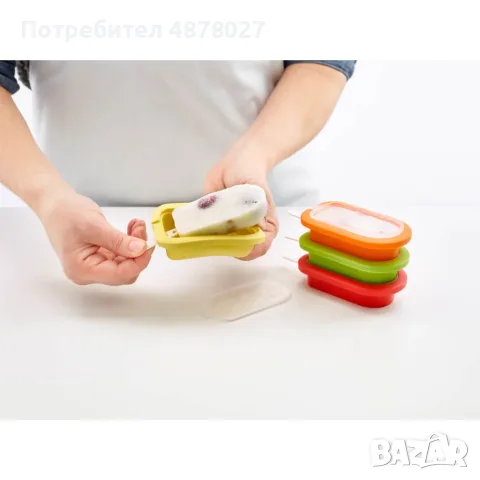 Комплект форми за ледени близалки на клечка Lekue 4 броя, снимка 4 - Форми - 55330978