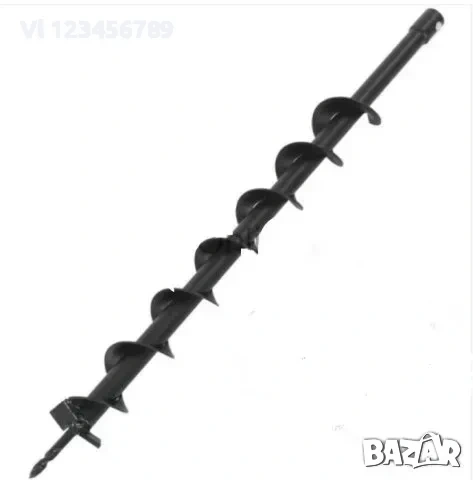 Свредло за Почва спирала 100мм 120мм 150 200мм 250мм диаметър, снимка 5 - Градинска техника - 53975503