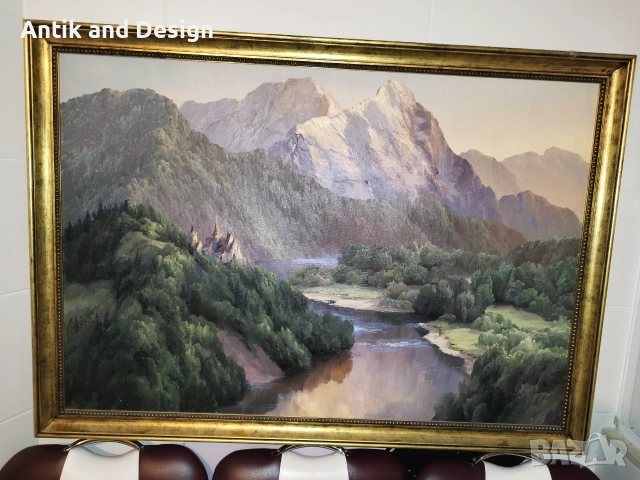 Маслена картина руски автор, снимка 4 - Антикварни и старинни предмети - 55270494