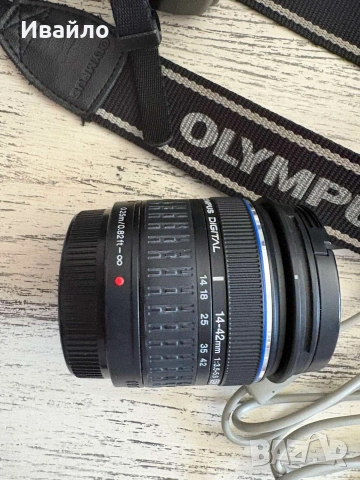 Olympus E-420 DSLR Двоен кит (14-42mm + 40-150mm), снимка 5 - Фотоапарати - 55166500