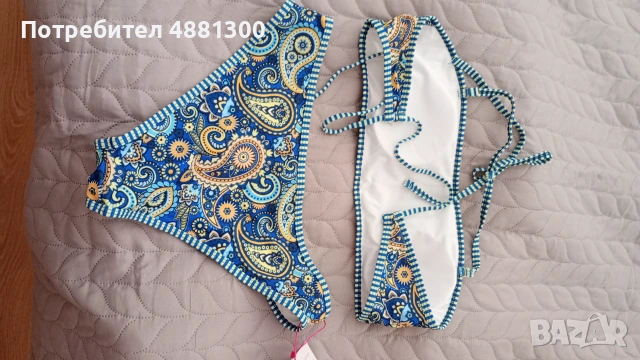 Многоцветен бански от две части, снимка 2 - Бански костюми - 55230599
