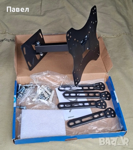 Стойка за Телевизор - Универсална Въртяща / Сгъваема конзола за стенен монтаж, снимка 7 - Стойки, 3D очила, аксесоари - 54106720