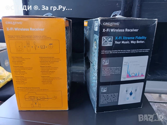НОВИ! Безжичен аудио приемник Creative Sound Blaster X-Fi Wireless Receiver, снимка 3 - Ресийвъри, усилватели, смесителни пултове - 54667054