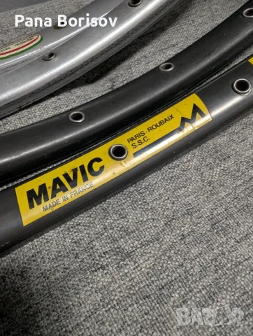 Ретро Шосейни Тубуларни Капли Mavic/Ambrosio, снимка 6 - Части за велосипеди - 55321071