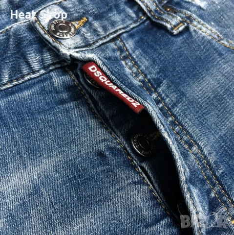 Мъжки шорти Dsquared2 Medium Stormy Boxer Denim Shorts, снимка 8 - Дънки - 54755833