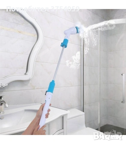 Електрическа четка за почистване на баня Spin scrubber, снимка 9 - Парочистачки и Водоструйки - 55163380