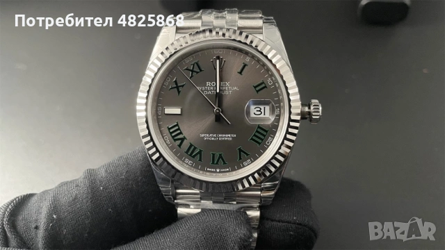 Rolex Datejust 41mm Wimbledon , снимка 2 - Мъжки - 54526466